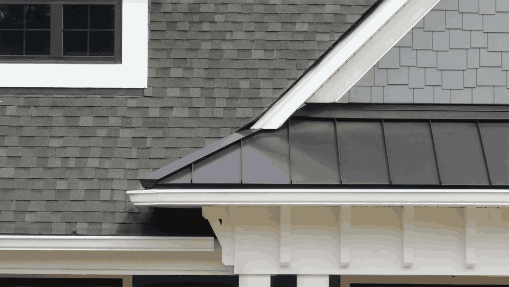 Metal roof vs shingles comparison on a residential roof